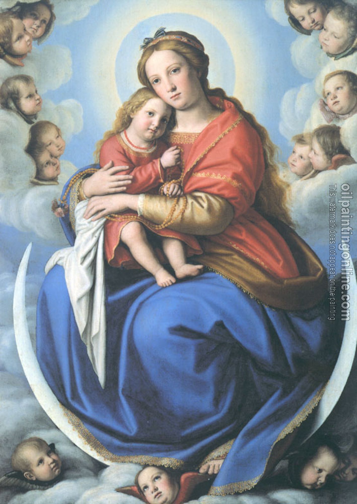 Giovanni Battista Salvi da Sassoferrato - Madonna with Child